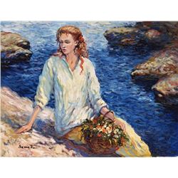 Igor Semeko- Original Giclee on Canvas "High Tide"