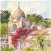 Image 2 : Martin Goode (1932-2002), "The Mission, Carmel, Monterey, California " Framed Original Watercolor Pa