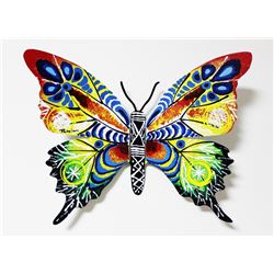 Patricia Govezensky- Original Painting on Cutout Steel "Butterfly CXV"