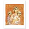 Image 1 : "Jenet, Mary and Wee Jenet" Limited Edition Lithograph by Edna Hibel (1917-2014), Numbered and Hand 