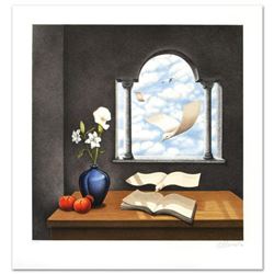 "Calendar of Yesterday's Wishes" Limited Edition Lithograph by Rafal Olbinski, Numbered and Hand Sig