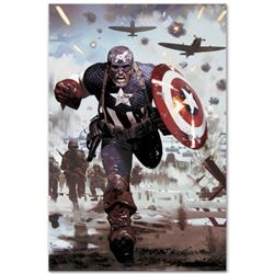 Marvel Comics "Captain America #615" Numbered Limited Edition Giclee on Canvas by Daniel Acuna with 