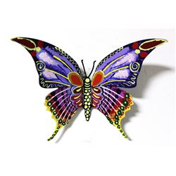 Patricia Govezensky- Original Painting on Cutout Steel "Butterfly CXXX"