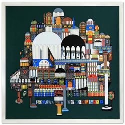 "Atlantis" Limited Edition Serigraph by Ovadia Alkara, Numbered and Hand Signed by the Artist. Comes