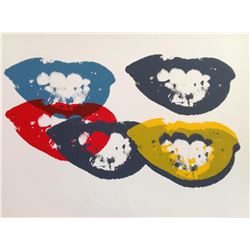 Andy Warhol- Silk Screen "I Love Your Kiss Forever Forever"