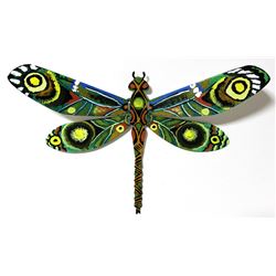 Patricia Govezensky- Original Painting on Cutout Steel "Dragonfly XIV"