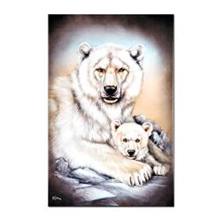 "Polar Bears" Limited Edition Giclee on Canvas by Martin Katon, Numbered and Hand Signed with COA. T