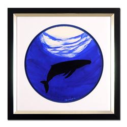 Wyland - Whale  Framed Original Watercolor Painting, Hand Signed with Certificate of Authenticity.