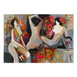 Isaac Maimon, "Nude Reflections" Limited Edition Serigraph, Numbered and Hand Signed with Letter of 