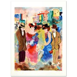 Zule, "Two Couples" Limited Edition Serigraph, Numbered and Hand Signed with Certificate.
