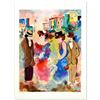 Image 1 : Zule, "Two Couples" Limited Edition Serigraph, Numbered and Hand Signed with Certificate.