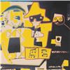 Image 2 : Ringo, "Three Musicians (Picasso Homage)" One-of-a-Kind Hand-Pulled Silkscreen and Mixed Media Paint