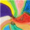 Image 2 : George Marlowe, "Painted Desert" Framed Original Acrylic Painting on Canvas, Hand Signed with Certif