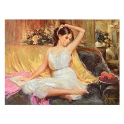 Vladimir Volegov, "Beauty" Limited Edition Hand Embellished on Canvas, Numbered and Hand Signed with