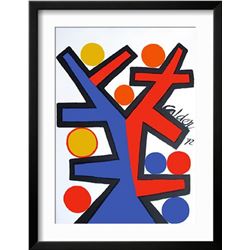 Alexander Calder  Asymetrie  Custom Framed Lithograph