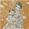 Image 2 : "Golden Dreams" Limited Edition Lithograph by Edna Hibel (1917-2014), Numbered and Hand Signed with 