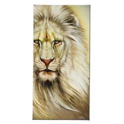 "White Lion" Limited Edition Giclee on Canvas by Martin Katon, Numbered and Hand Signed with COA. Th