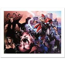 "Thor #600" Limited Edition Giclee on Canvas by Oliver Coipel and Marvel Comics. Numbered and Hand S