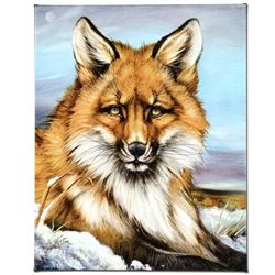 "Fantastic Fox" Limited Edition Giclee on Canvas by Martin Katon, Numbered and Hand Signed with COA.