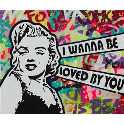 Nastya Rovenskaya- Original Oil on Canvas "I Wanna Be Loved By You"