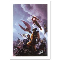 "New Avengers #45" Limited Edition Giclee on Canvas by Aleksi Briclot and Marvel Comics. Numbered an