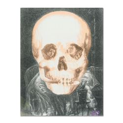 Ringo Daniel Funes, (Protege of Andy Warhol's Apprentice, Steve Kaufman), "Gothic Skull (Dali Homage