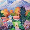Image 2 : Alexander Antanenka, "Village In the Valley" Original Oil Painting on Canvas, Hand Signed with Certi