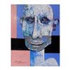 Image 1 : Berberyan, "Sketchy" Original Mixed Media on Canvas with COA.
