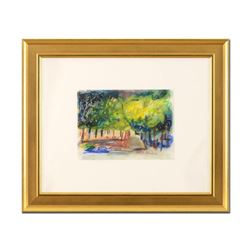 Judith Bledsoe (1928-2013),  Summer Evenings  Framed Original Pastel Painting, Hand Signed with Lett