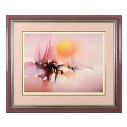 H. Leung, "Morning Sun" Framed Limited Edition, Numbered 371/1000 and Hand Signed with Letter of Aut