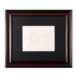 Guillaume Azoulay, "Essai AI" Framed Original Drawing, Hand Signed with Letter of Authenticity.