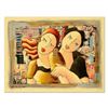 Image 1 : Oz El Hai, "Time Doesn't Change (v2)" Original Mixed Media Painting on Board; Hand Signed; Certifica