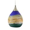 Image 1 : "Small Strata Hanging Lamp" Hand Blown Glass Sculpture, Hand Signed byGartnerBlade Glass.