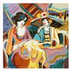 Image 1 : Isaac Maimon, "Girl Moments" Original Acrylic Painting, Hand Signed with Certificate of Authenticity