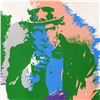 Image 2 : Steve Kaufman (1960-2010), "Uncle Sam" Hand Painted Limited Edition Silkscreen on Canvas, PP Numbere