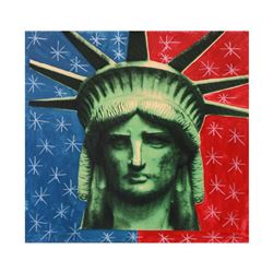 Steve Kaufman (1960-2010), "Lady Liberty" Hand Embellished Limited Edition on Canvas, Numbered 18/50