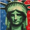 Image 2 : Steve Kaufman (1960-2010), "Lady Liberty" Hand Embellished Limited Edition on Canvas, Numbered 18/50