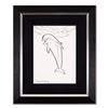 Image 1 : Wyland, "Dolphin" Framed Original Sketch, Hand Signed with Certificate of Authenticity.