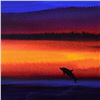 Image 2 : Wyland, "Dolphin" Framed Original Watercolor Painting, Hand Signed with Certificate of Authenticity.