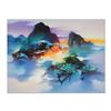 Image 1 : H. Leung, "Mountain Dream II" Hand Embellished Limited Edition on Canvas, Numbered 79/100 and Hand S