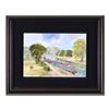 Image 1 : Martin Goode (1932-2002), "Berkhamsted" Framed Original Watercolor Painting, Hand Signed with Certif