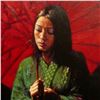 Image 2 : Fabian Perez, "Michiko VI" Hand Textured Limited Edition Giclee on Canvas. Hand Signed and Numbered 