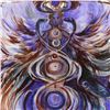 Image 2 : Marta Wiley, Original Mixed Media Painting on Canvas, Thumb Printed and Hand Signed with Certificate