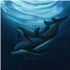 Image 2 : Wyland, "A Dolphin Love (With Reef)" Framed Original Oil Painting (32" x 44") on Canvas, Hand Signed