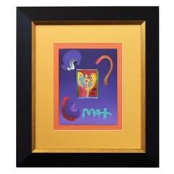 Peter Max- Original Mixed Media "Angel with Heart"