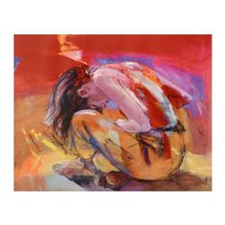 Christine Comyn, "Never Mind" Limited Edition on Canvas, Numbered and Hand Signed with Letter of Aut