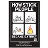 Image 1 : "How Stick People Became Extinct" Fine Art Litho Poster (24" x 36") by Renowned Pop Artist Todd Gold