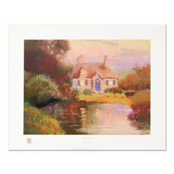 Thomas Kinkade (1958-2012), "Pastel Cottage" Limited Edition Offset Lithograph, Numbered and Signed 