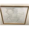 Image 2 : Guillaume Azoulay - "BI Sketch" Framed Original Drawing, Hand Signed with Certificate of Authenticit