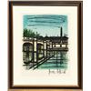 Image 1 : Bernard Buffet "Place De La Concorde" Lithograph On Paper Custom Framed Signed